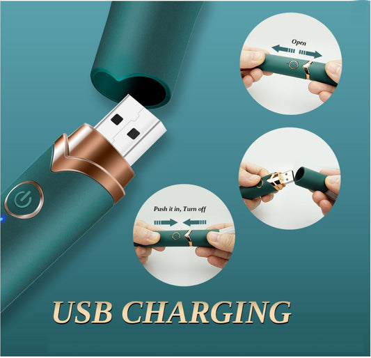 Discreet Mini Beauty Tool – Elegant Portable Makeup Brush for Women | Travel-Friendly & Rechargeable